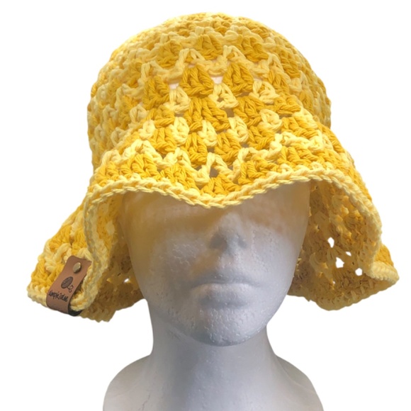 Crochet Bucket Hat | Mustard Yellow main image 10